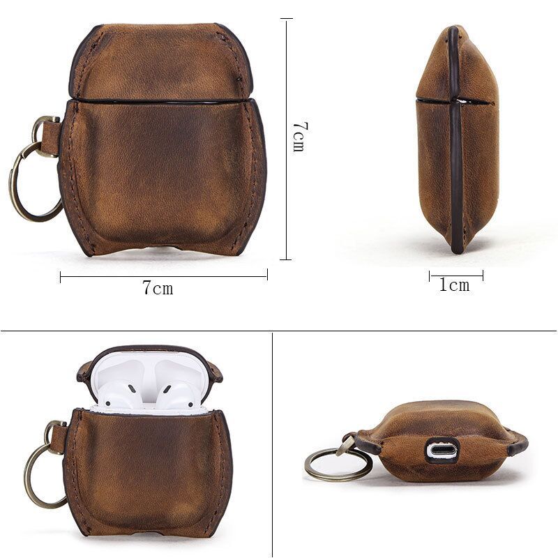 Crazy Horse Leather Bluetooth Headset - Premium Wireless Audio Experience - ArtOm_farm™ LEATHER 
