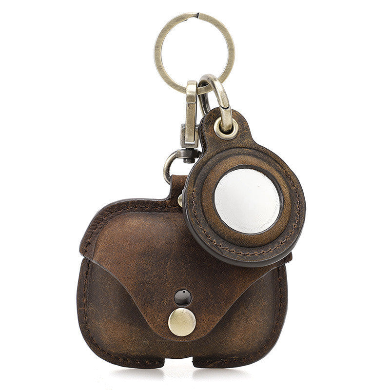 Fashion Crazy Horse Leather Bluetooth Headset Cover - Stylish Protection for Your Device - ArtOm_farm™ LEATHER 