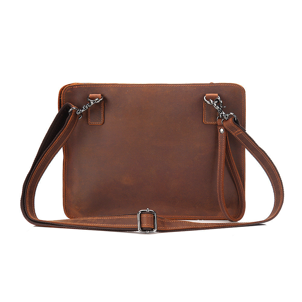 Vintage Leather Crossbody Bag for Stylish Shoulder Carry - ArtOm_farm™ LEATHER 