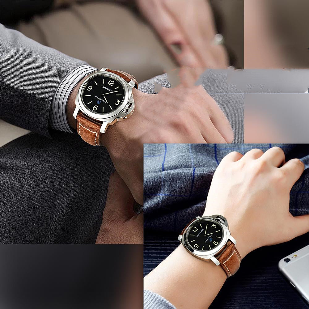 Men's Vintage Leather Strap - Oil Wax Leather Craft with Durable Design - ArtOm_farm™ LEATHER 