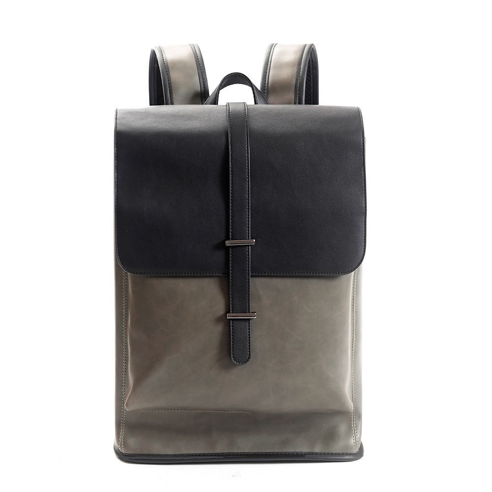 Men's Retro Leather Backpack - Large Capacity Crazy Horse PU Leather Design - ArtOm_farm™ LEATHER