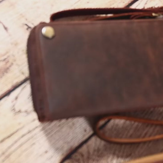 Men's RFID Wallet "Retro" Made of Crazy Horse Leather